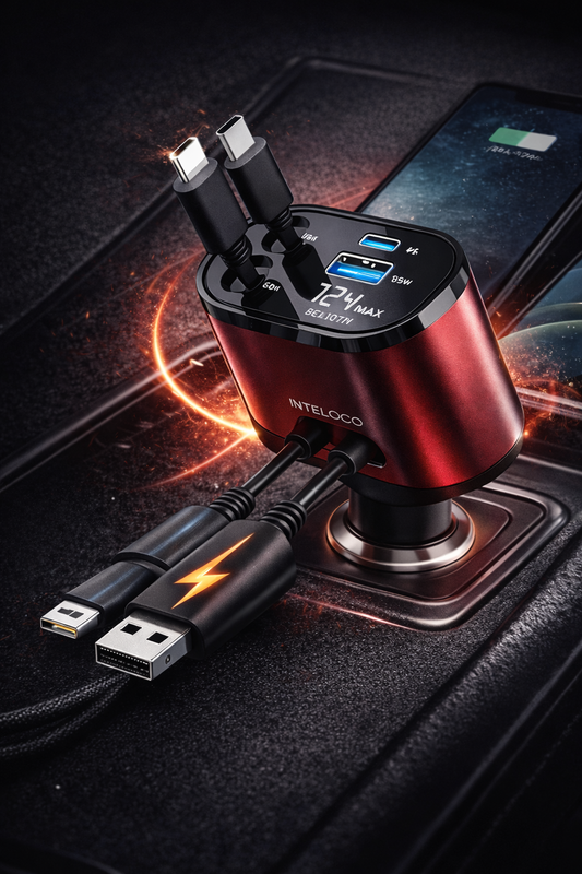 ADAPTADOR CARGADOR MULTIPLE DE CARRO